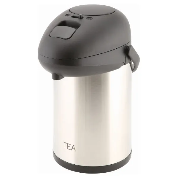 Tea Inscribed St/St Vacuum Pump Pot 2.5L pack of 1