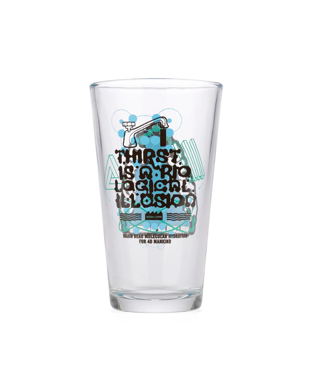 Thirst Illusion Pint Glass - Blue