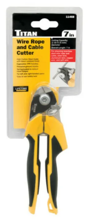 Titan Tools 11468 Tool 7 Inch Wire Rope And Cable Cutter