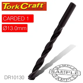 TORK CRAFT DRILL BIT HSS STANDARD 13.0MM 1/CARD DR10130