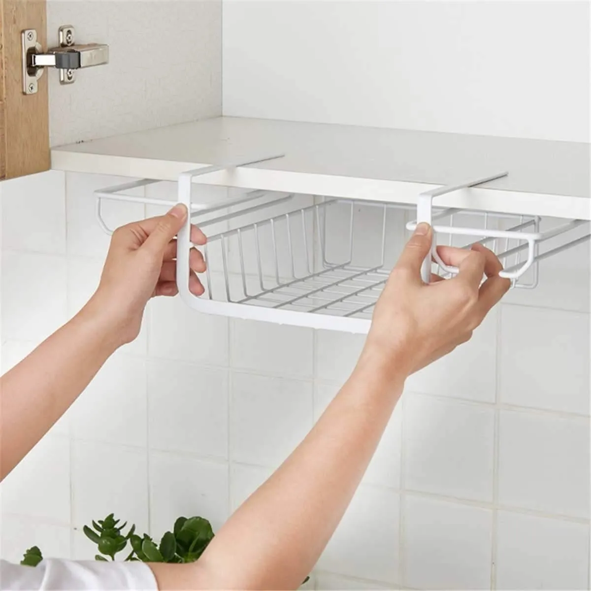 Under Cabinet Glass Holder Rack