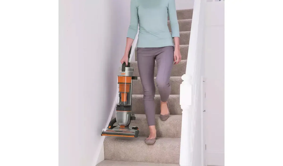 Vax U85ASBE Air Stretch Pet Upright Bagless Vacuum Cleaner Grey & Orange