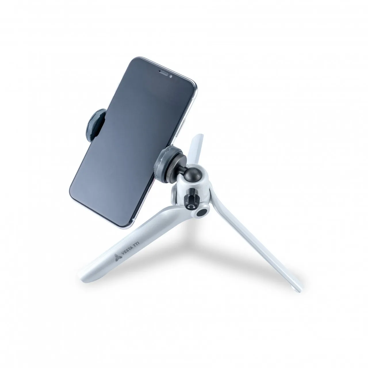 VESTA Mini Table Tripod   Smartphone Connector - White Pearl