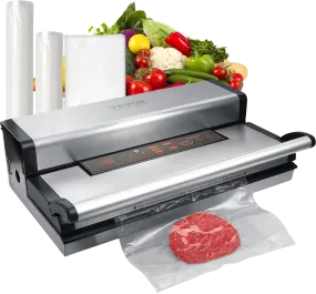 Vevor Vacuum Sealer Machine 350W Dual Pump Automatic Manual Seal Built-in Cutter Dry and Moist Food New