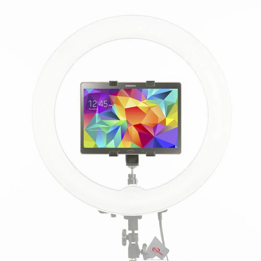 Vivitar 18" Led Ring Light Dimmable Lamp For Iphone Smartphone With 63" Light Stand