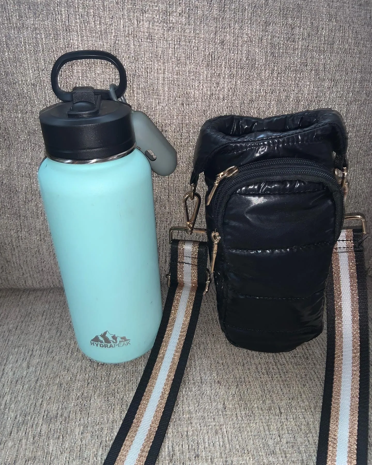 Water Bottle Puffer Crossbody Bags - Assorted Colors