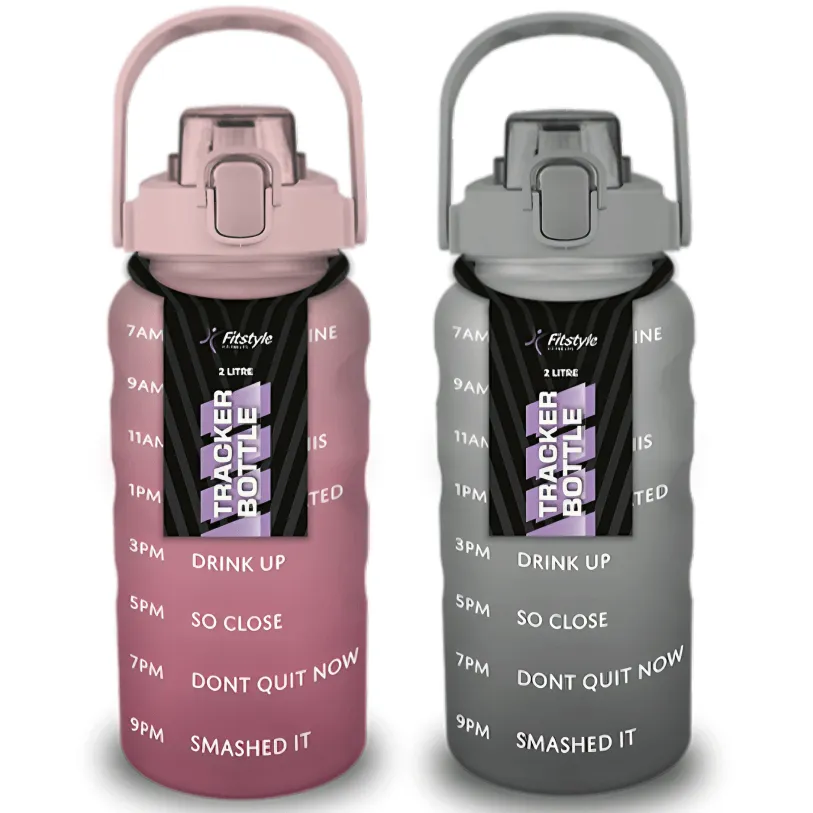 Water Tracker Bottle 2L (Colour Options)