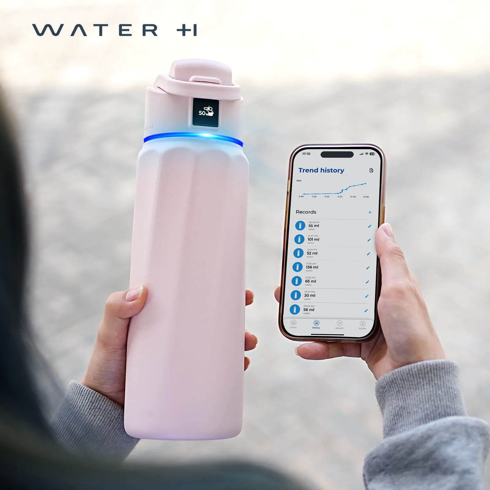 WaterH Boost Smart Water Bottle 32oz