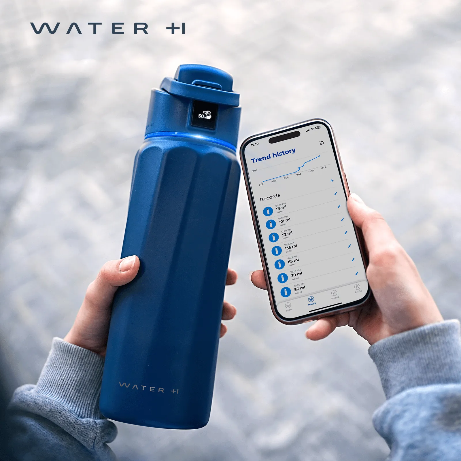 WaterH Boost Smart Water Bottle 32oz