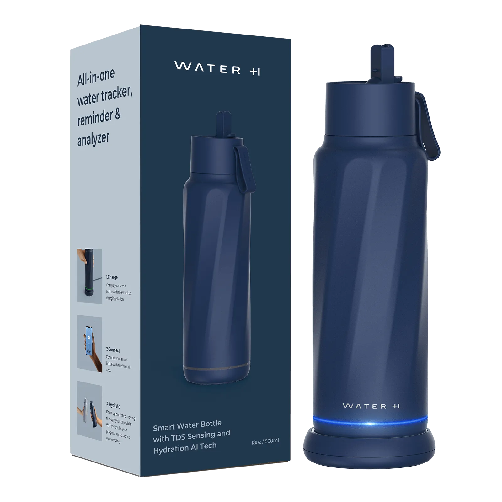 WaterH Vita Smart Water Bottle 18oz