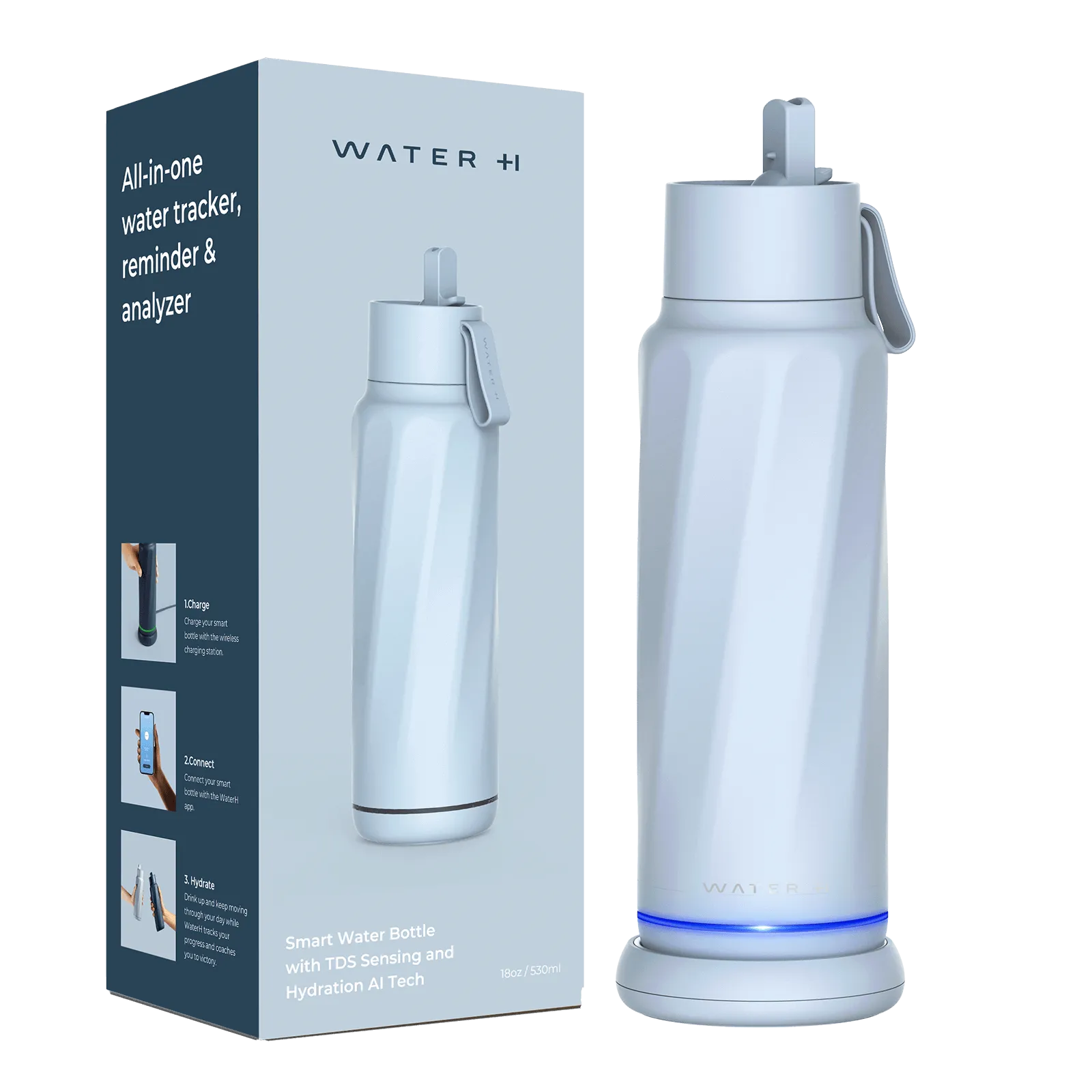 WaterH Vita Smart Water Bottle 18oz