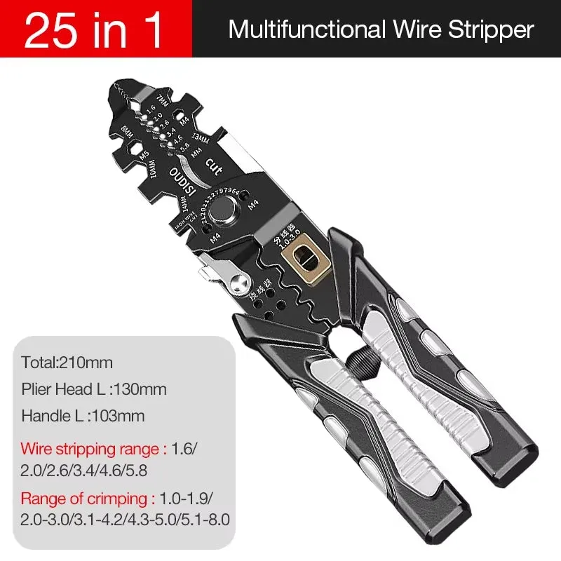 Wire Stripper Decrustation Pliers Multi Tool Ire Stripper Electric Cable Stripper Cutter Multifunctional Wire Repair Tool Pliers