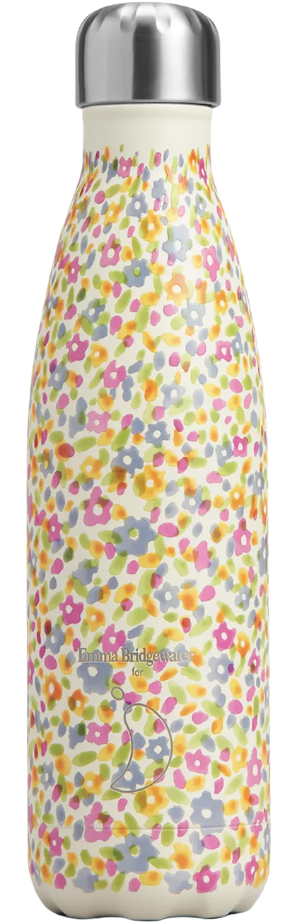 XB1051 Chilly's 500ml Water Bottle Emma Bridgewater Wildflower Meadows